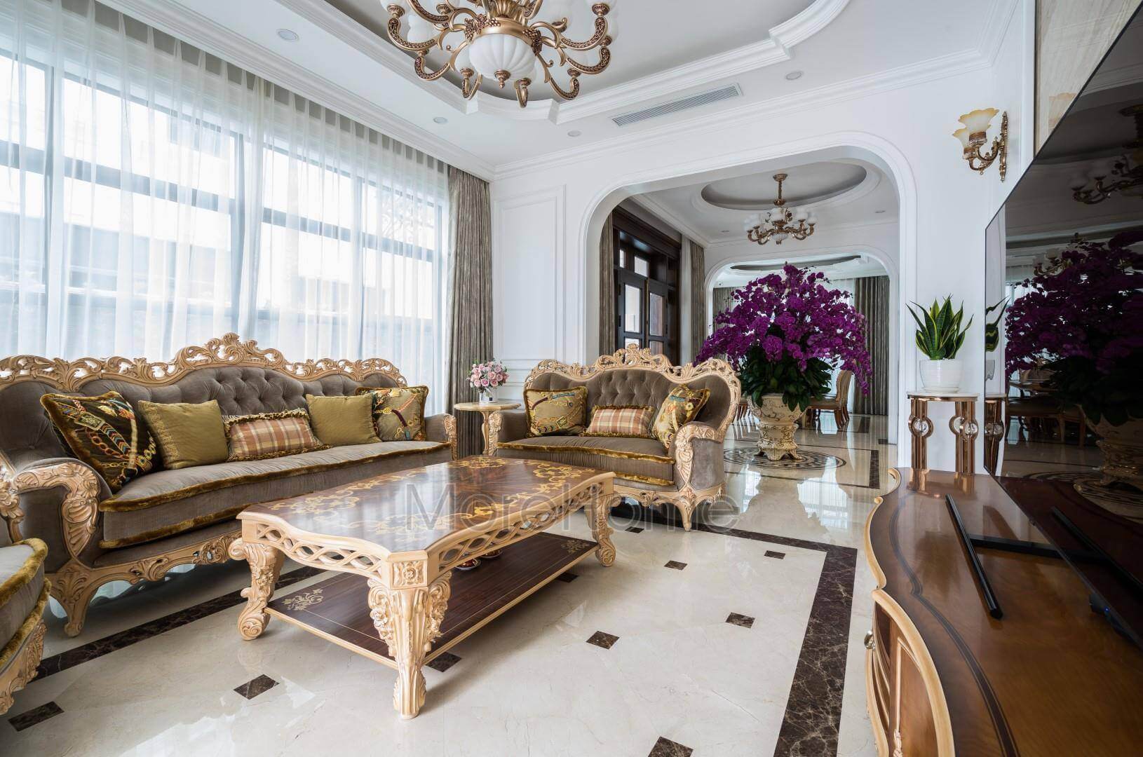 Những ý tưởng về thiết kế phòng khách biệt thự cao cấp nhất