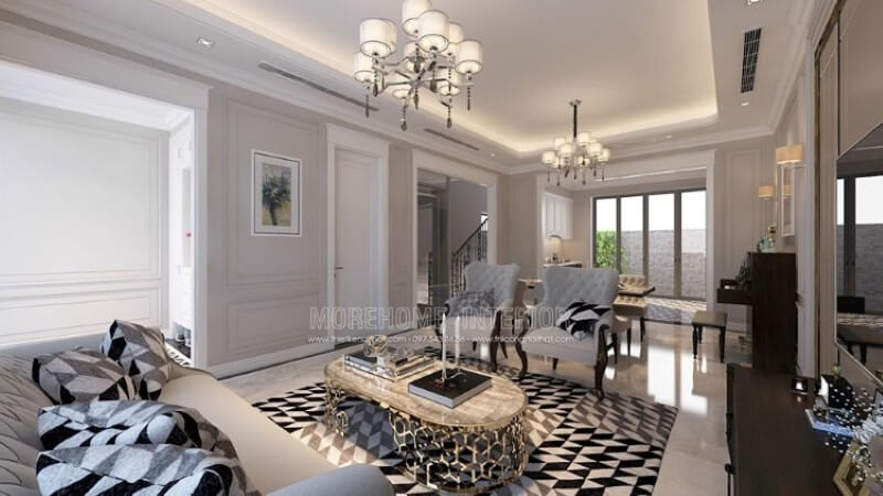 Tổng hợp các mẫu bố trí phòng khách biệt thự sang trọng nhất