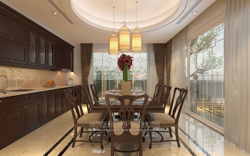 tủ bếp biệt thự