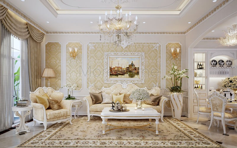 Ấn tượng các mẫu trang trí phòng khách sang trọng