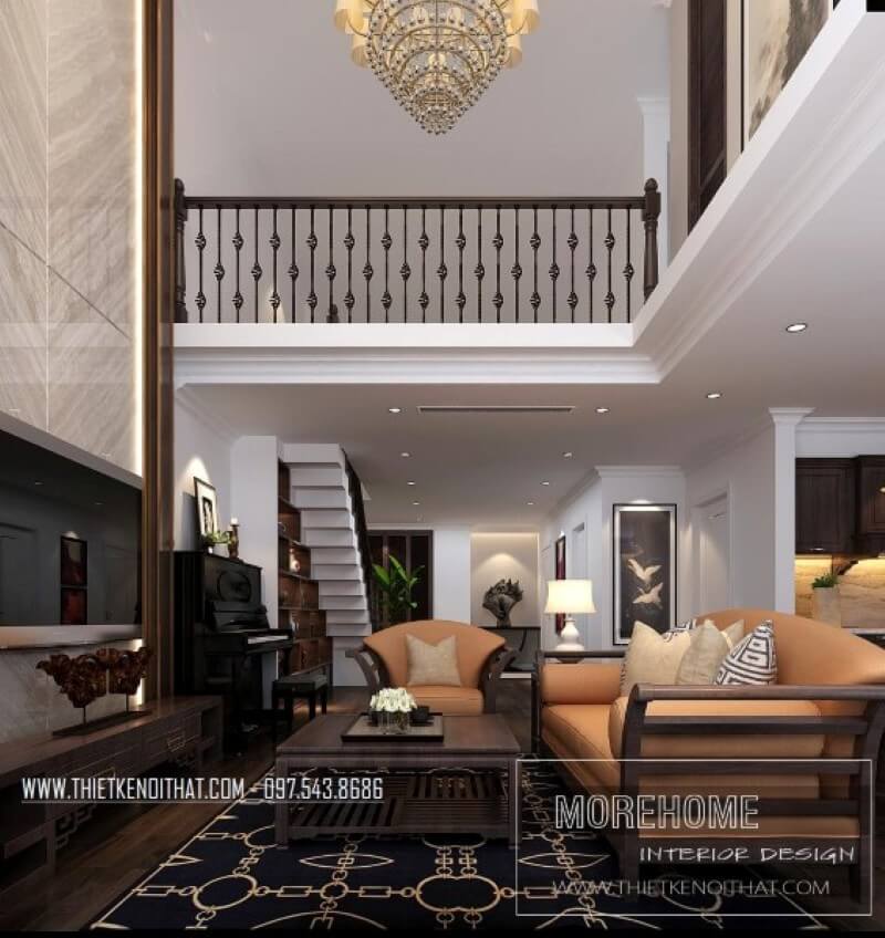 Nội thất phòng khách chung cư tân cổ điển, sang trọng mà tinh tế Tổng hợp những mẫu thiết kế phòng khách sang trọng