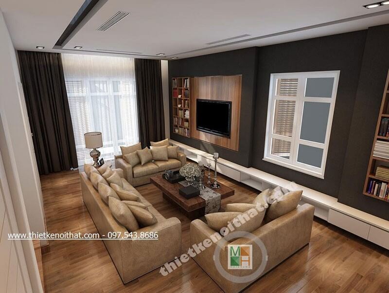 Thiết kế nội thất phòng khách phong cách hiện đại đẹp, sang trọng Tổng hợp những mẫu thiết kế phòng khách sang trọng