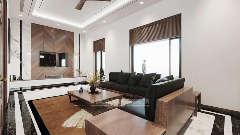 Thiết kế phòng khách biệt thự đẹp, đẳng cấp