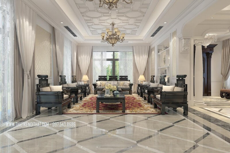 Thiết kế nội thất biệt thự đẹp, sang trọng