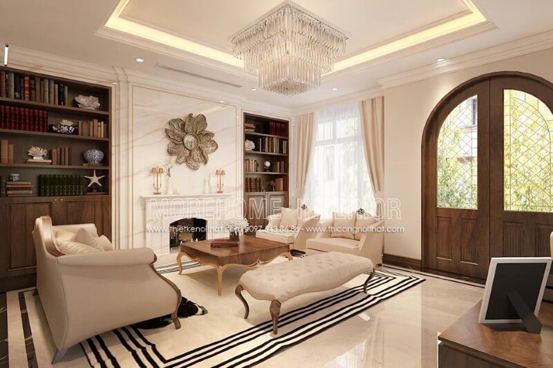 Thiết kế nội thất biệt thự đẹp, sang trọng