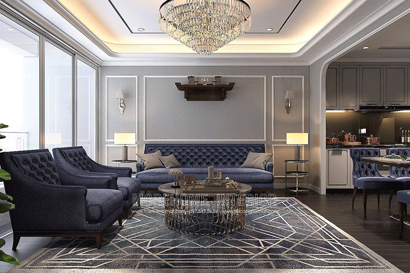 Xu hướng thiết kế phòng khách tiện nghi