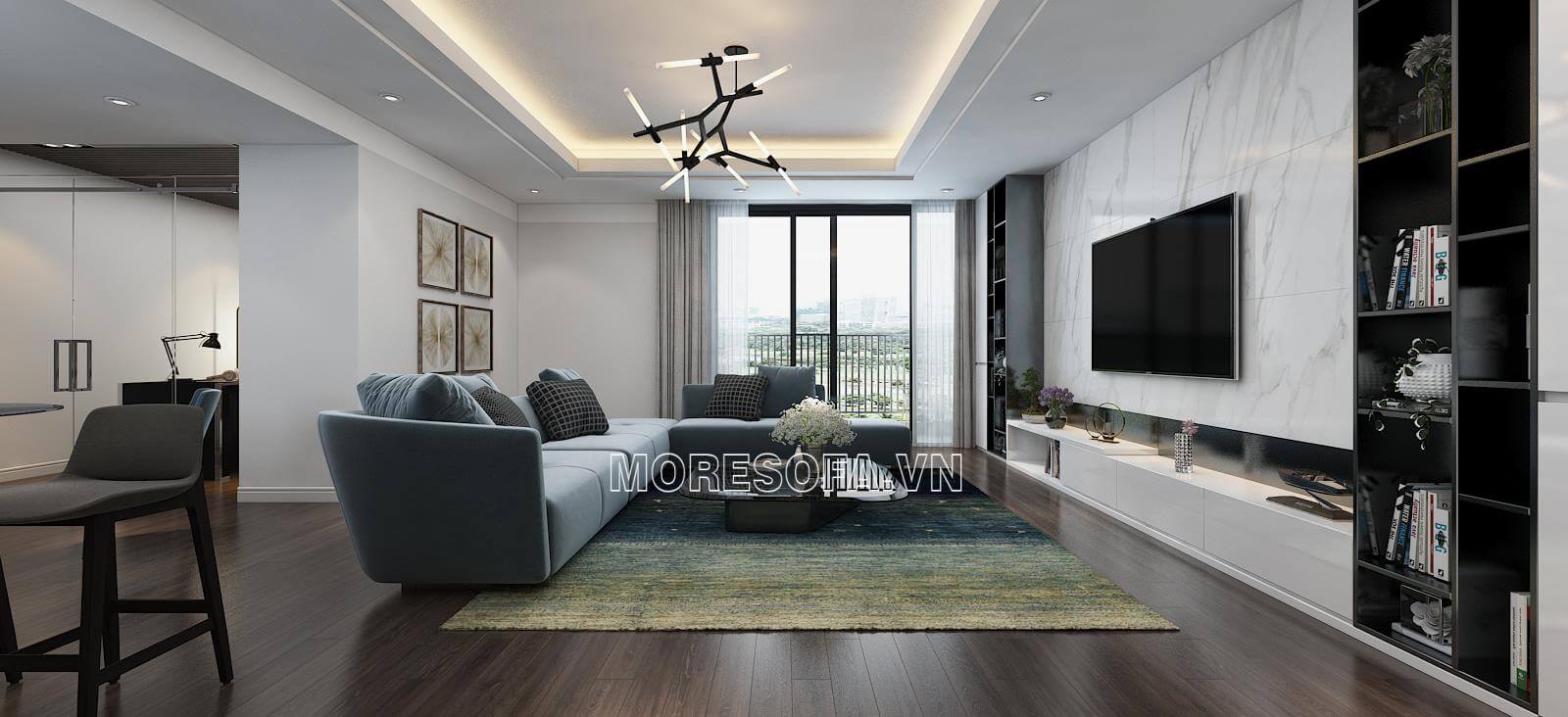 Thiết kế phòng khách biệt thự