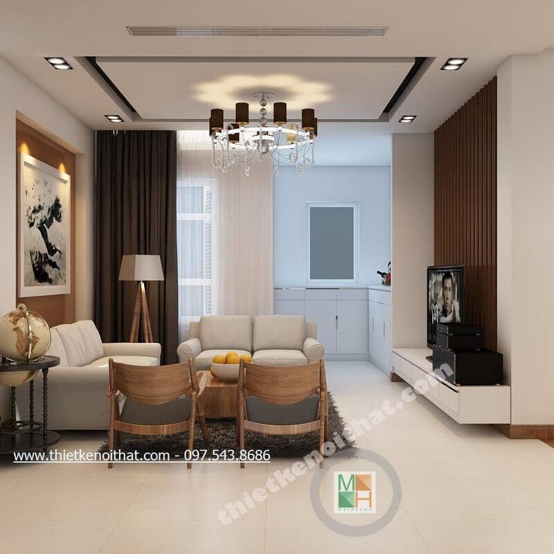 Thiết kế phòng khách biệt thự